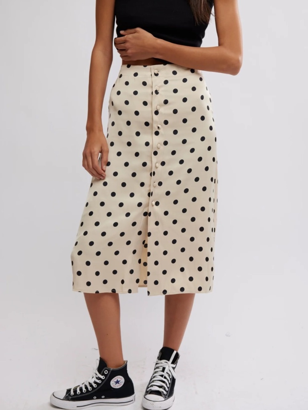 NWOT Free People Analise Printed Midi Skirt